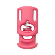 Gekleurde onderdelen koordstopper rectangle Pink