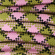 Musthave paracord 10mm Olive green-light pink-black