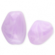 Kralen van acryl rectangle Lilac-marble