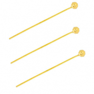 BY31&reg; Benodigdheden van Stainless steel Roestvrij staal (RVS) nietstiften with ball 35mm Gold