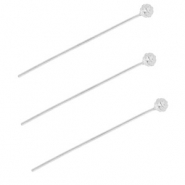 BY31&reg; Benodigdheden van Stainless steel Roestvrij staal (RVS) nietstiften with ball 35mm Silver