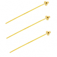 BY31&reg; Benodigdheden van Stainless steel Roestvrij staal (RVS) nietstiften with spheres 35mm Gold