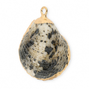 Schelp hanger special Grey-gold