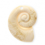Acryl hangers shell Beige-brown