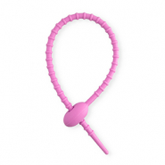 Gekleurde onderdelen tie wrap van siliconen Orchid purple