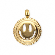 BY31&reg; Bedels van Stainless steel Roestvrij staal (RVS) smiley Gold
