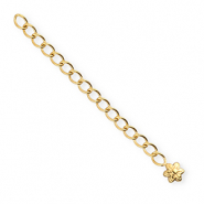 BY31&reg; Benodigdheden van Stainless steel Roestvrij staal (RVS) verlengketting set flower Gold