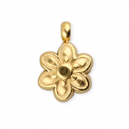 BY31&reg; Bedels van Stainless steel Roestvrij staal (RVS) flower Gold