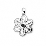 BY31&reg; Bedels van Stainless steel Roestvrij staal (RVS) flower Silver
