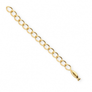 BY31&reg; Benodigdheden van Stainless steel Roestvrij staal (RVS) verlengketting set fish Gold