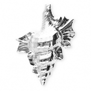 Statement broches van Stainless steel Roestvrij staal (RVS) shell Silver