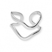 Ringen van Stainless steel Roestvrij staal (RVS) Silver
