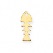 Bedels van Stainless steel Roestvrij staal (RVS) fishbone Gold