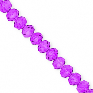 Facet kralen top quality disc 8x6mm Grape purple