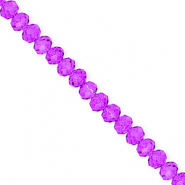Facet kralen top quality disc 6x5mm Grape purple