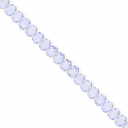 Facet kralen top quality disc 4x3mm Blue