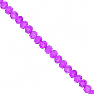 Facet kralen top quality disc 4x3mm Grape purple