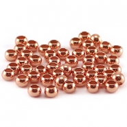 Knijpkralen DQ 3mm Ros&eacute; gold 