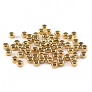 Knijpkralen DQ 3mm Gold 