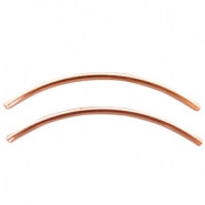DQ metaal tubes 2x50mm Ros&eacute; goud 