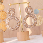 Inspiratiesets DIY: oorbellen met geweven hangers