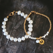 Inspiratiesets DIY: armbanden en oorbellen maken met zoetwaterparels nugget