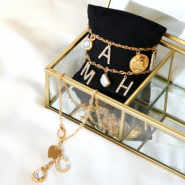 Inspiratiesets Sieraden maken met de metalen initial bedels met strass & sieradenkaartjes