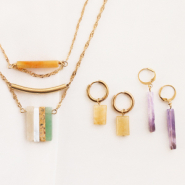 Inspiratiesets Ontwerp oorbellen met onze nieuwe half edelsteen jade kralen!