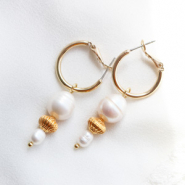 Inspiratiesets Haaraccessoires en oorbellen met zoetwaterparels