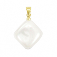Schelp kralen Pearl shine schelp  