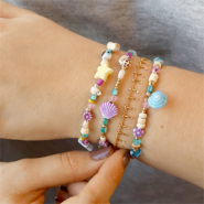 Inspiratiesets Vrolijke armbandjes maken met acryl kralen 