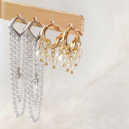 Inspiratiesets Unieke sieraden inspiratie met brass TQ metaal oorbellen creolen