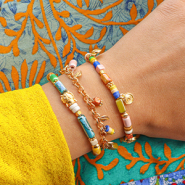 Inspiratiesets Ideeën voor een armbanden collectie met keramiek kralen