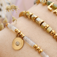 Inspiratiesets Armbanden inspiratie met natuursteen kralen disc