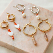 Inspiratiesets Sieraden inspiratie met stainless steel creolen