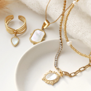 Inspiratiesets Elegante sieraden met stainless steel bedels schelp