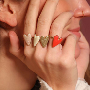 Nieuw 29-01-2024 New! stainless steel ringen met hart