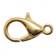 DQ metalen karabijn slot 23mm Goud (nikkelvrij)