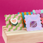 Inspiratiesets Trendy BY31® sieradenkaartjes met pins als cadeautje