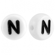 Acryl letterkraal letter N Wit