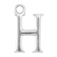 DQ metaal letterhanger H Antiek zilver (nikkelvrij)
