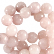 Natuursteen kralen 6mm Vintage rose