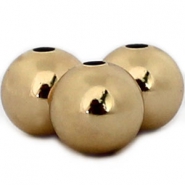DQ metalen kralen 8mm Gold