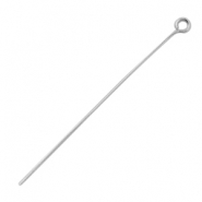 Stainless steel kettelstiften 50mm van roestvrij staal (RVS) Zilver