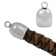 Stainless steel eindkapje &Oslash;6mm van roestvrij staal (RVS) Zilver