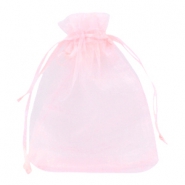 Organza sieraden zakje 13x18cm Roze