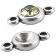 Metaal kralen antiek zilver DQ Metaal settings DQ antiek zilver 