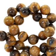 Natuursteen kralen tijgeroog 6mm Brown