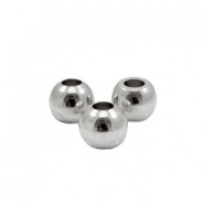 Metaal kralen TQ 6mm Antiek zilver