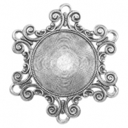 Metaal bedels TQ Barok style Antiek zilver